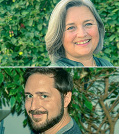 Porträtfoto: Beatrix Benz und Florian Hoffmann